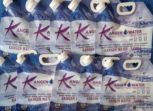 10x litre water bags - 10x,